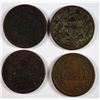Image 2 : (4) LARGE CENTS (1837, 1844, 1845, 1846)