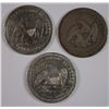 Image 2 : (3) 1854 SEATED QUARTERS