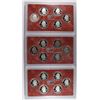 Image 2 : ( 3 ) 2009 U.S. SILVER QUARTER PROOF SETS IN MINT PLASTIC HOLDERS NO BOXES OR CO