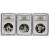 Image 1 : (3) PROOF 69 NGC COMMEMS: 1983 OLYMPICS, 1986-S STATUE OF LIBERTY, 1984 OLYMPICS