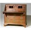 Image 1 : Chippendale Walnut Slant-Front Desk Massachusetts, Circa 1770-1780 The interior having a st...