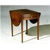 Image 1 : Property of Various Owners Federal Satin and Ebony Wood Inlaid Mahogany Pembroke Table...