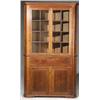 Image 1 : American Walnut Corner Cupboard Probably Shenandoah Valley, VA, 1830-1840 The upper glazed...