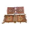 Image 1 : Two Turkoman Saddle Bags Circa 1950 Each having a red ground enclosing a shaped medallion o...