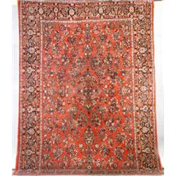 Property of Various Owners Sarouk Rug Second Quarter 20th Century Red ground wit...