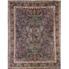 Image 1 : Property of Various Owners Laver Kerman Rug Post 1950 Blue ground with floral sp...