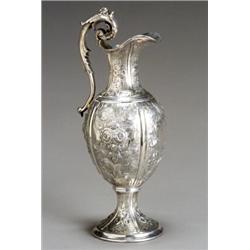 American Silver Plate Wine Ewer Probably Meyer & Warne, Philadelphia, Late 19th Century ...