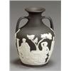 Image 1 : Property from the Estate of Virginia Insley Wedgwood Solid Black Jasper Portland Vase<...