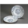 Image 1 : Five Meissen 'Blue Onion' Reticulated Chargers Last Half 20th Century Together with a simil...