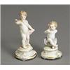 Image 1 : Two Meissen Figures of Putti Late 19th-Early 20th Century One thumbing his nose; the other...