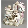 Image 1 : Meissen Allegorical Group of Painting Late 19th-Early 20th Century With underglaze blue cro...