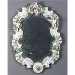 Property from the Estate of Eleanor P. Colston German Porcelain Figural Mirror Late...