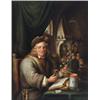 Image 1 : Property from the Estate of Catherine C. Abbot Berlin Porcelain Plaque of an Alchemist...