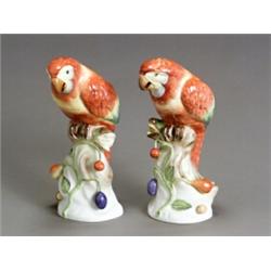 Property from the Estate of Stephen G. Glazer Pair of Herend Figures of Parrots Mod...