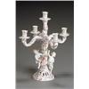 Image 1 : Herend Figural Five-Light Candelabra Modern The reticulated base flanked by two putti co...