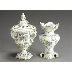 Herend 'Queen Victoria' Potpourri and Vase Modern Each with blue printed factory mark, impr...