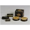 Image 1 : Group of Eleven European Papier-MGchT Boxes Last Half 19th Century Consisting of a gilt-dec...