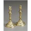 Image 1 : Pair of Louis XVI Style Brass Candlesticks Late 19th Century One with repair to standard.<b...