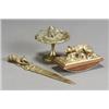 Image 1 : Property from the Estate of Stephen G. Glazer French Ormolu Three-Piece Desk Set A....