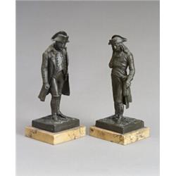 Property of Various Owners Two French Bronze Figures of Napoleon Late 19th Century<...