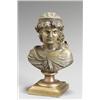 Image 1 : French Bronze Bust of a Classical Woman Circa 1900 Golden brown patina, raised on an ormolu...