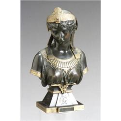 Eutrope Bouret (French 1833-1906) Cleopatra Signed on side of base Bouret, sculp. and title...