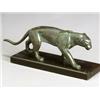 Image 1 : French Bronze Figure of a Stalking Lioness First Quarter 20th Century Signed on foot DE ROC...