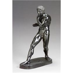 Italian Bronze Figure of Damosseno Early 20th Century Titled on side of base DAMOSSENO and...