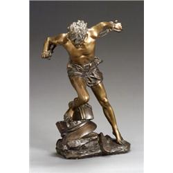 Edouard Drouot (French 1859-1945) Samson at Dagon Signed E. Drouot on base and with Bronzes...