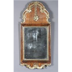 Property of Various Owners Anglo-Dutch Rococo Style Parcel Gilt Walnut Mirror Ea...