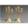 Image 1 : Property from the Estate of Stephen G. Glazer Pair of Louis XVI Style Ormolu Two-Li...