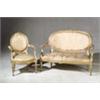 Image 1 : Property of Various Owners Louis XVI Style Giltwood Five-Piece Salon Group First...