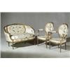 Image 1 : Property from a Maryland Estate Louis XVI Style Giltwood Three-Piece Salon Group Fi...