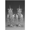 Image 1 : Property of Various Owners Pair of Louis XV Style Ormolu and Cut Glass Four-Light C...