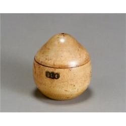 Property of Various Owners George III Fruitwood Pear-Form Tea Caddy Circa 1800 L...