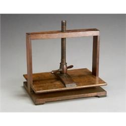 George III Mahogany Book Press Circa 1800 Height: 16 in (40.6 cm); Width: 16 in (40.6 cm);...