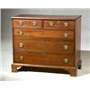 Image 1 : George III Style Mahogany Chest of Drawers Second Quarter 19th Century Some repairs and scr...