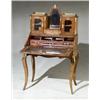 Image 1 : Victorian Ormolu Mounted and Satinwood Inlaid Burl Walnut Lady's Slant-Front Desk Last Quarter...