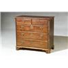 Image 1 : George III Mahogany Chest of Drawers Circa 1770-1780 Top cracked with some repaired deep sc...