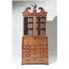 Image 1 : George III Mahogany Slant-Front Bureau Bookcase Circa 1760-1780 Phoenix finial probably of...