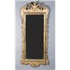 Image 1 : George III Style Giltwood and Gesso Mirror 20th Century Pediment repaired. 53-1/2 x 22-1...