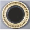 Image 1 : Regency Parcel Ebonized Giltwood and Gesso Convex Mirror Early 19th Century Lacking pedimen...