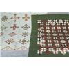 Image 1 : Two American Pieced Cotton and Calico Quilted Coverlets Probably Pennsylvania, Circa 1875-1900...
