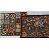 Image 1 : Two American Silk and Velvet 'Crazy' Quilts Circa 1890-1920 The first in a variation of the...