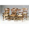 Image 1 : Set of Six Classical Figured Maple 'Klismos' Caned Side Chairs New York or New England, Circa...