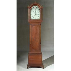 Property from the Estate of David G. Williams Chippendale Style Mahogany Tall Case Clo...