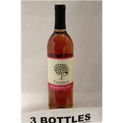 3 BOTTLES OF TISDALE WHITE ZINFANDEL CALIFORNIA