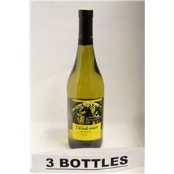 3 BOTTLES OF 3 BLIND MOOSE CHARDONNAY 2011
