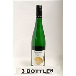 3 BOTTLES OF RUDOLF MULLER RIESLING 2013 WHITE