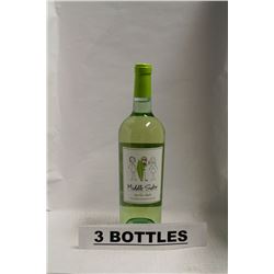 3 BOTTLES OF MIDDLE SISTER CALIFORNIA SAUVIGNON